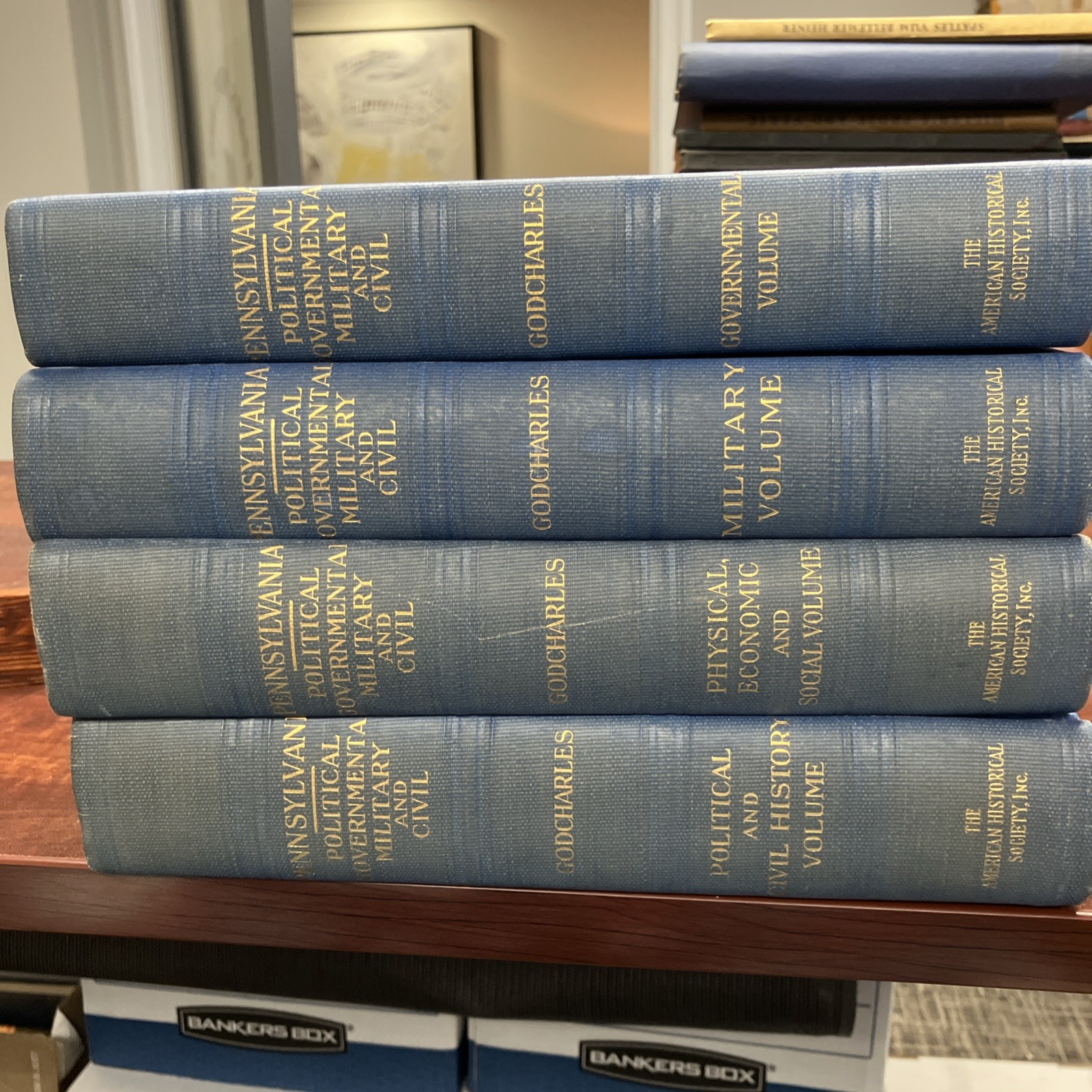 1933 Four Volume Pennsylvania History, Godcharles Military, Civil, Governmental 1933 Four Volume Pennsylvania History, Godcharles Military, Civil, Governmental