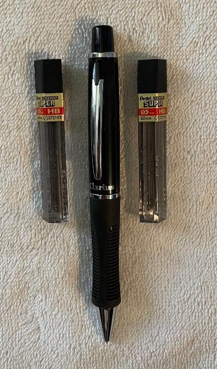 Vintage Pentel Clarius AX605 0.5mm Black Onyx Automatic Pencil & 2 refill tubes Vintage Pentel Clarius AX605 0.5mm Black Onyx Automatic Pencil & 2 refill tubes