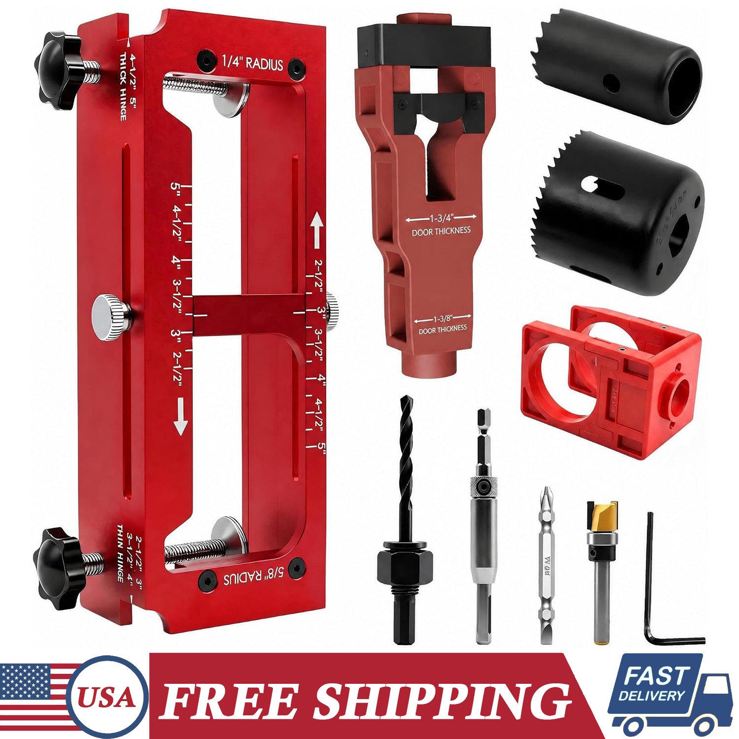 Door Hinge Jig Door Latch Mortise Tool Door Lock Installation Kit Door Hinge Tem