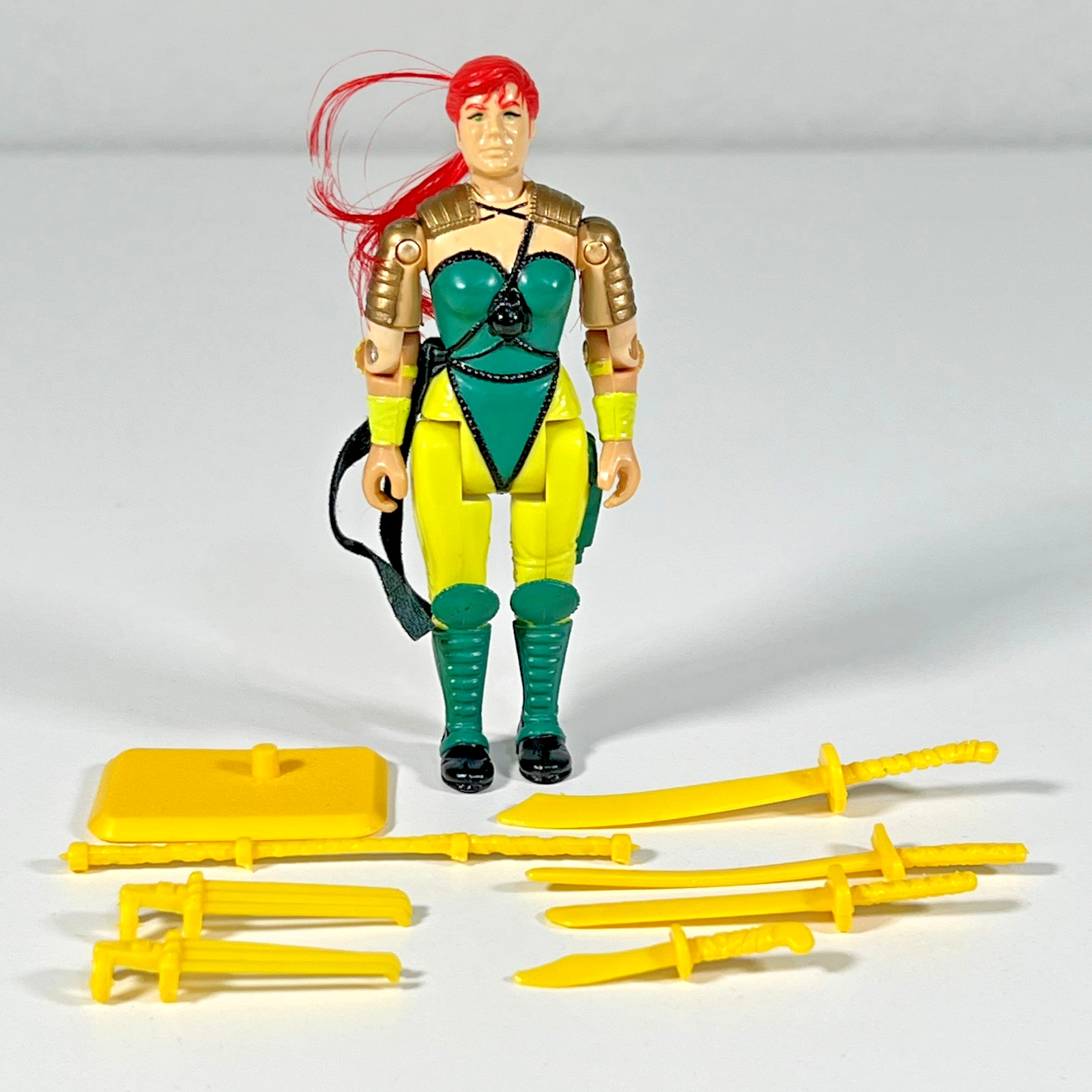 Vintage 1993 GI Joe Ninja Force Scarlett V2 100% Complete ARAH Loose Leg Joint Vintage 1993 GI Joe Ninja Force Scarlett V2 100% Complete ARAH Loose Leg Joint