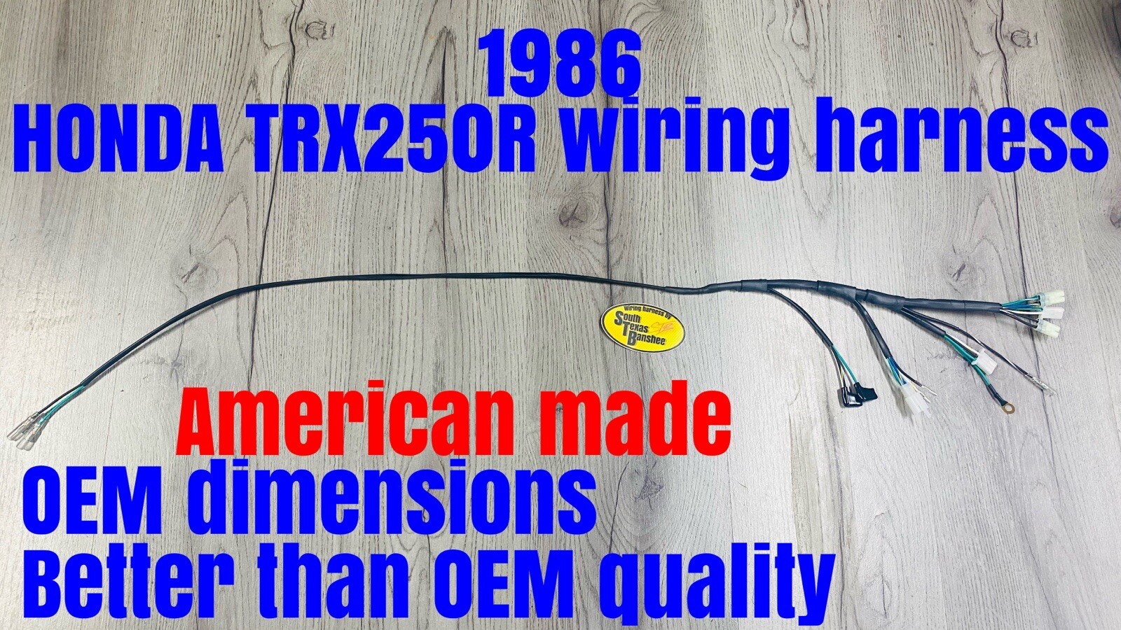 1986 Honda TRX250R OEM replica wiring harness *direct fit*