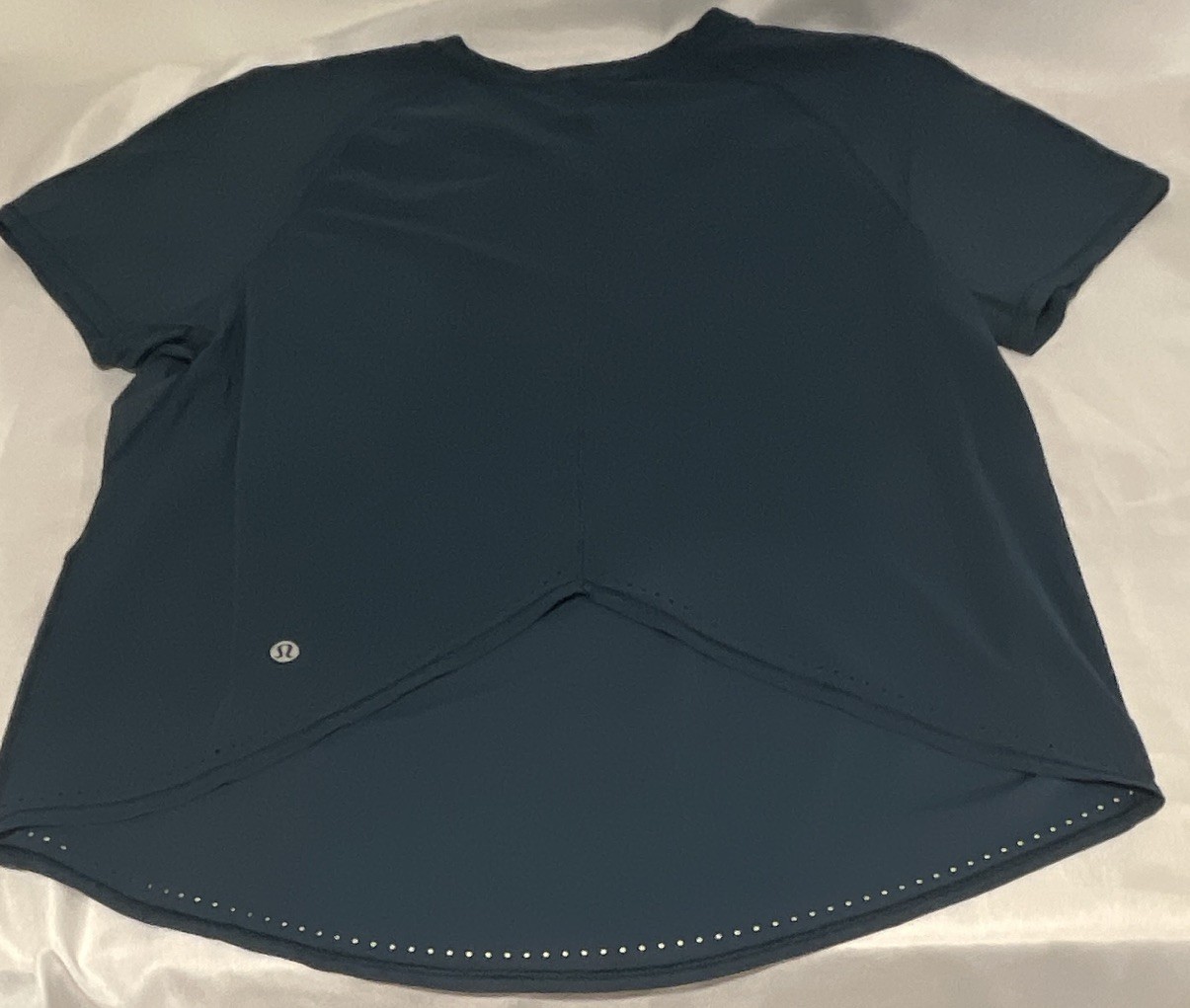 Lululemon Women’s Blue Lightweight Stretch Crew Neck Short Sleeve Tee Athleisure