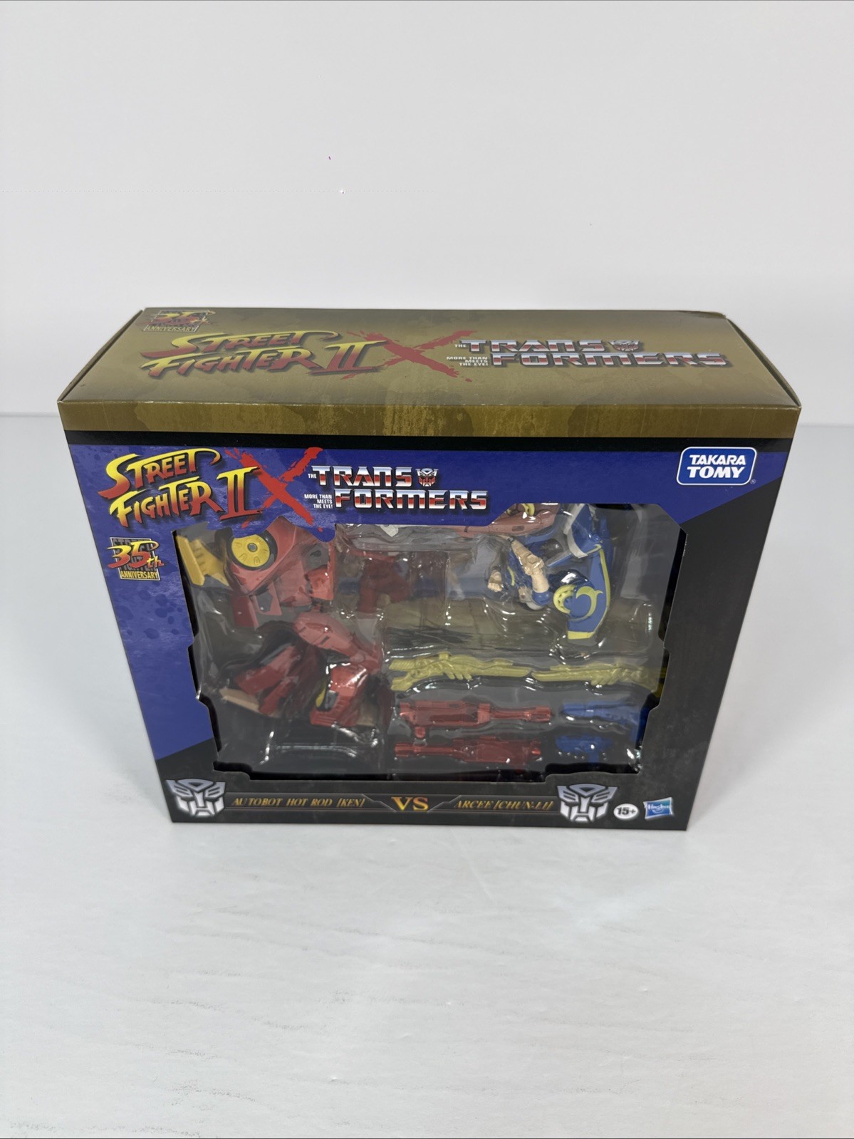 Transformers X Street Fighter 2 HOT ROD KEN vs ARCEE CHUN-LI 35th Anniversary Transformers X Street Fighter 2 HOT ROD KEN vs ARCEE CHUN-LI 35th Anniversary