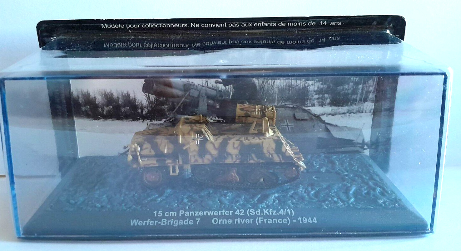 Z2) Die Cast Tank 15 Cm Panzerwerfer 42 - Orne River (France) 1944 - Scale 1/72