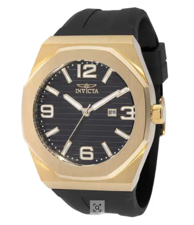 Invicta Huracan Isovent Men\'s Watch - 48mm 45776 Black Silicone Band W/Gold New
