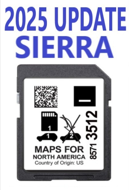 *NEWEST UPDATE* 2025 GPS NAVIGATION SD CARD 2019-2022 SIERRA MODELS *NEWEST UPDATE* 2025 GPS NAVIGATION SD CARD 2019-2022 SIERRA MODELS