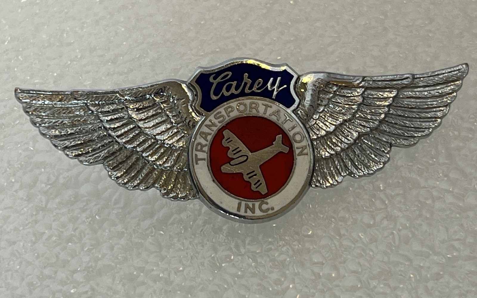VINTAGE CAREY TRANSPORTATION BADGE/PIN