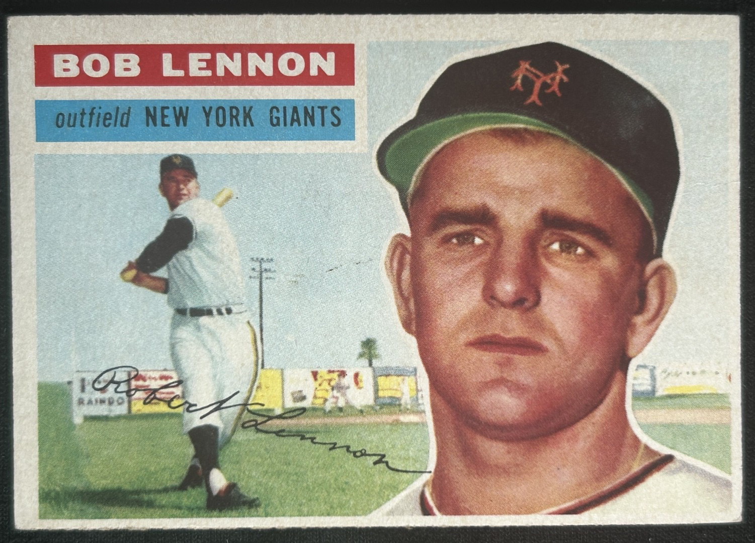 1956 Topps - Bob Lennon #104 EX/VG 1956 Topps - Bob Lennon #104 EX/VG