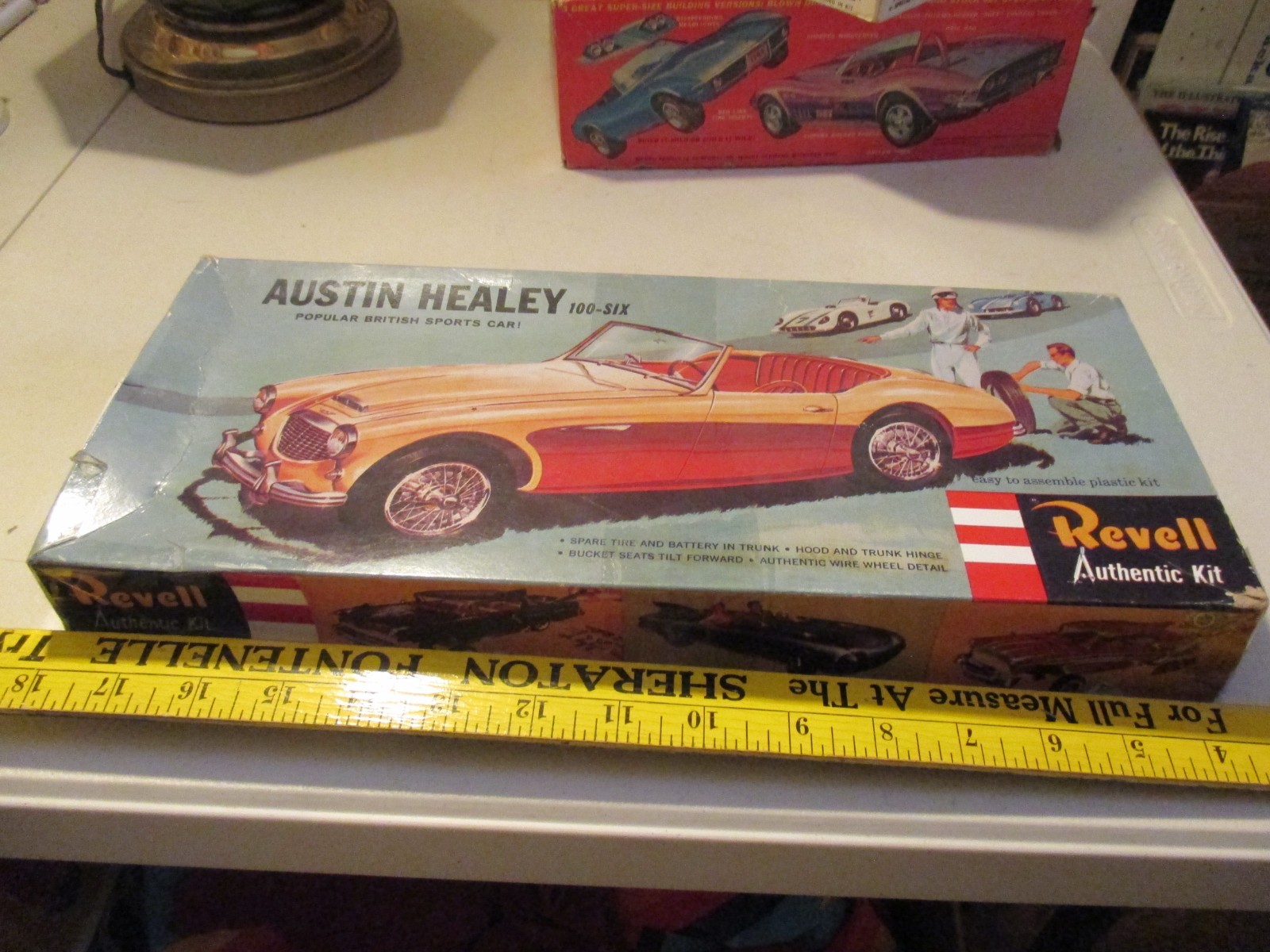 Vintage Revell Austin Healey 100-Six Model, Sealed Parts Bag