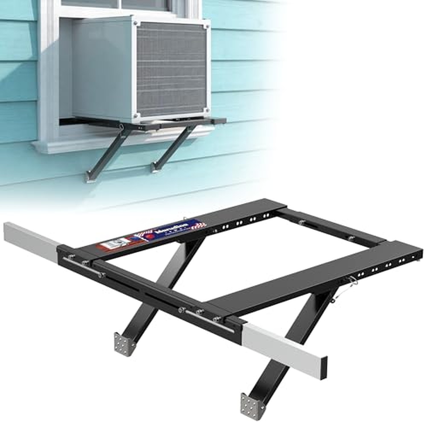 Marudina Extended Window AC Bracket,No-Drill Adjustable,Up to 300lbs Extend Marudina Extended Window AC Bracket,No-Drill Adjustable,Up to 300lbs Extend