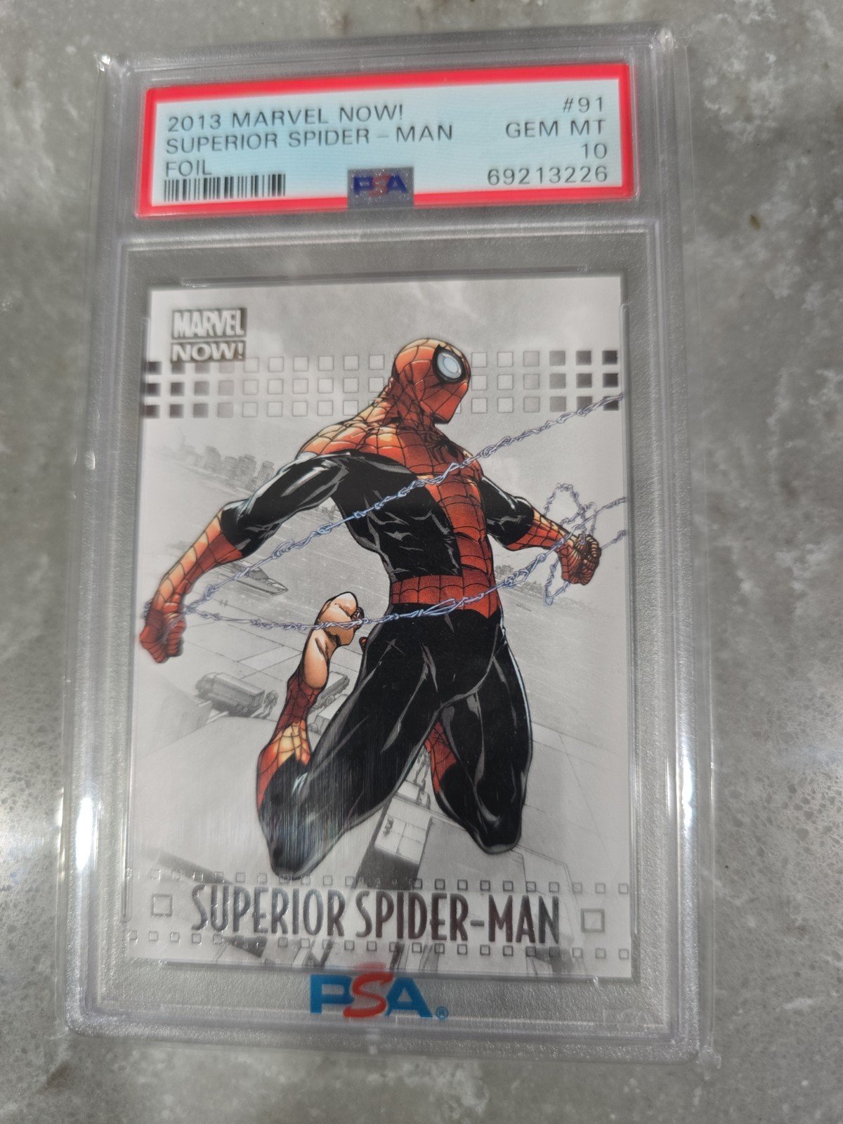 2013 MARVEL NOW 91 Superior Spider-Man Foil PSA 10 Rare Limited Collectors Htf 2013 MARVEL NOW 91 Superior Spider-Man Foil PSA 10 Rare Limited Collectors Htf