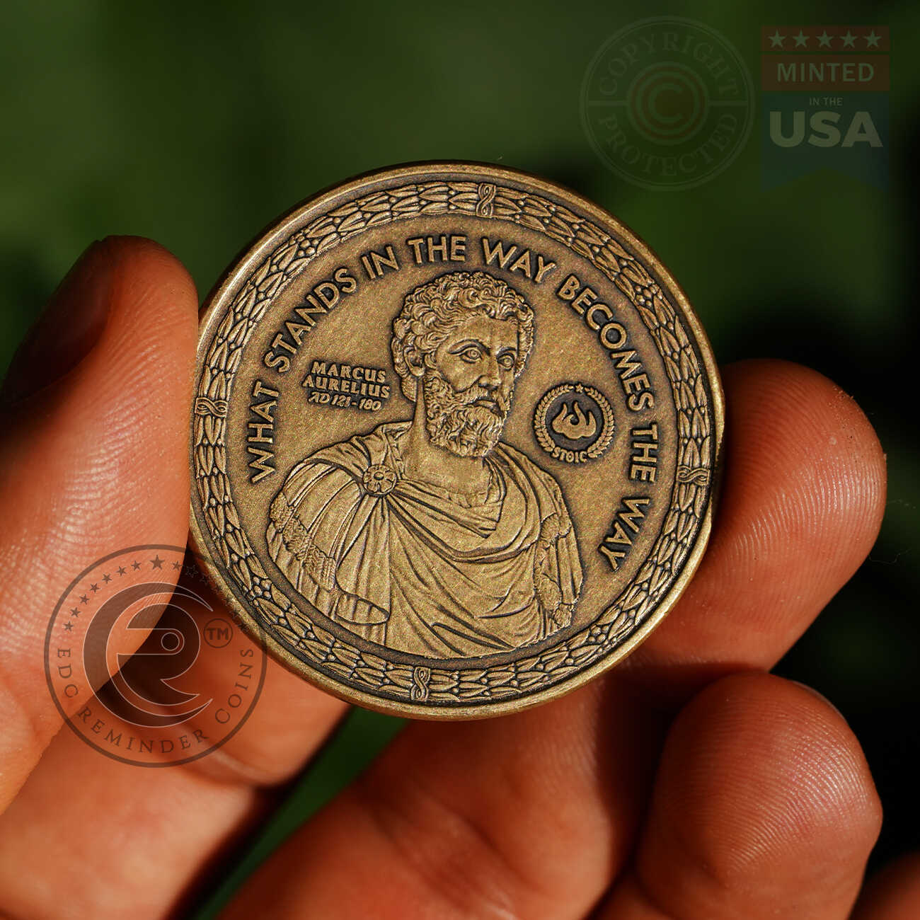 The Obstacle Path Coin | Marcus Aurelius Medallion | The Obstacle Is the Way