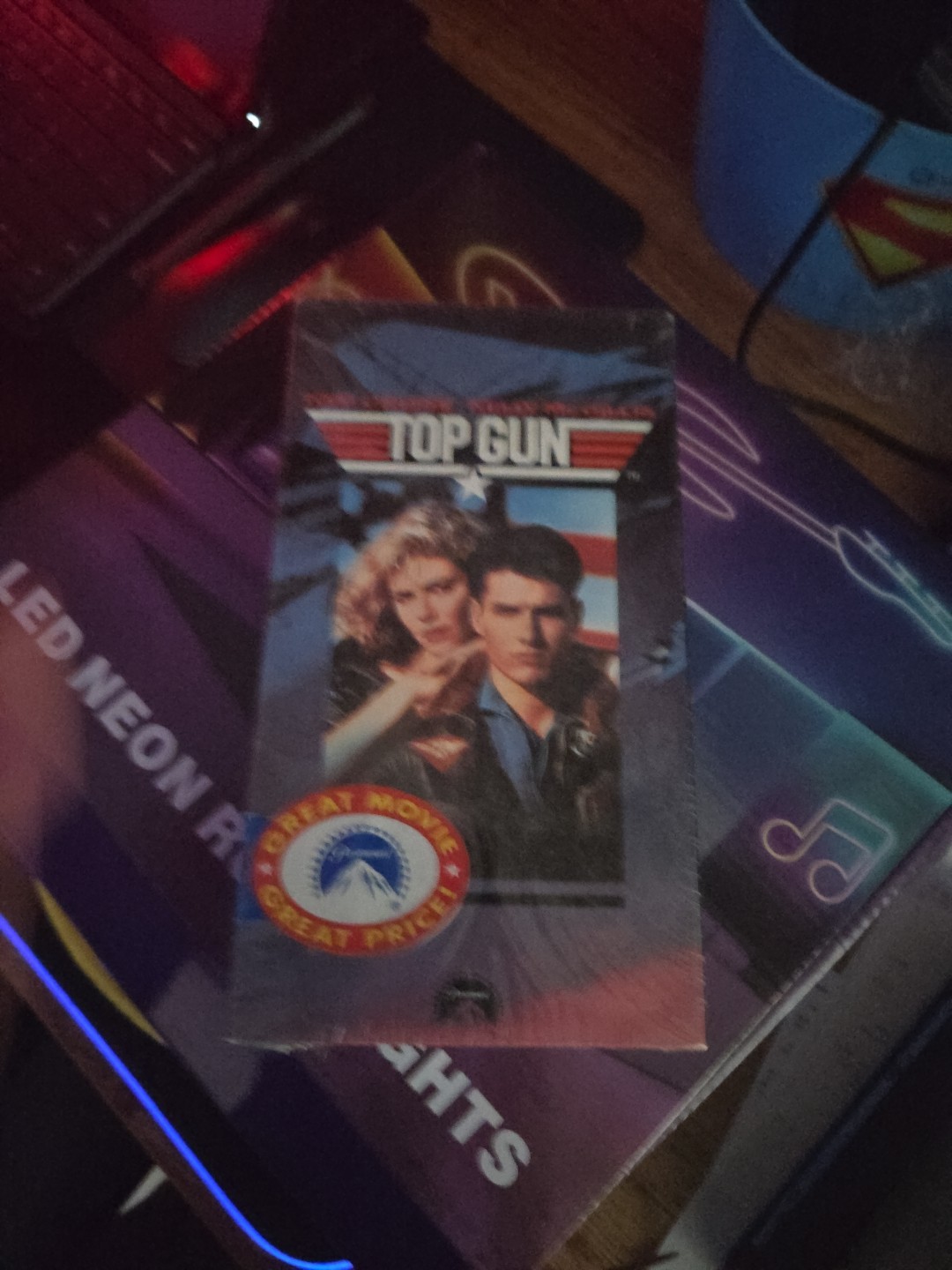 Top Gun VHS 1986 Paramount Tom Cruise Kelly McGillis PG, first print