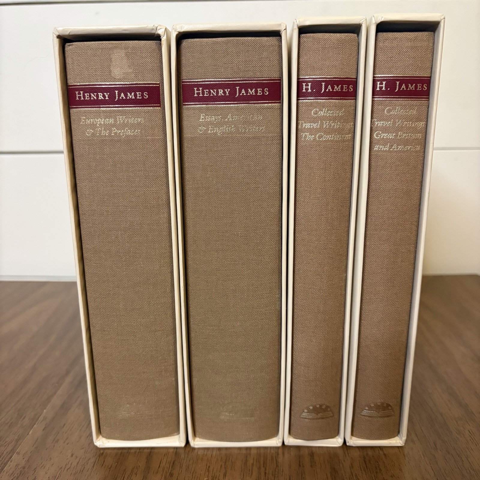 Library of America Henry James Set of 4 First Printing Hardcover Slipcase Books