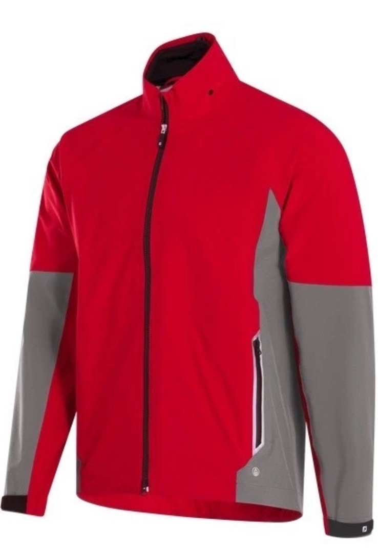 NWT Footjoy HydroTour Rain Jacket, Dark Red / Charcoal, Medium , 30523 NWT Footjoy HydroTour Rain Jacket, Dark Red / Charcoal, Medium , 30523