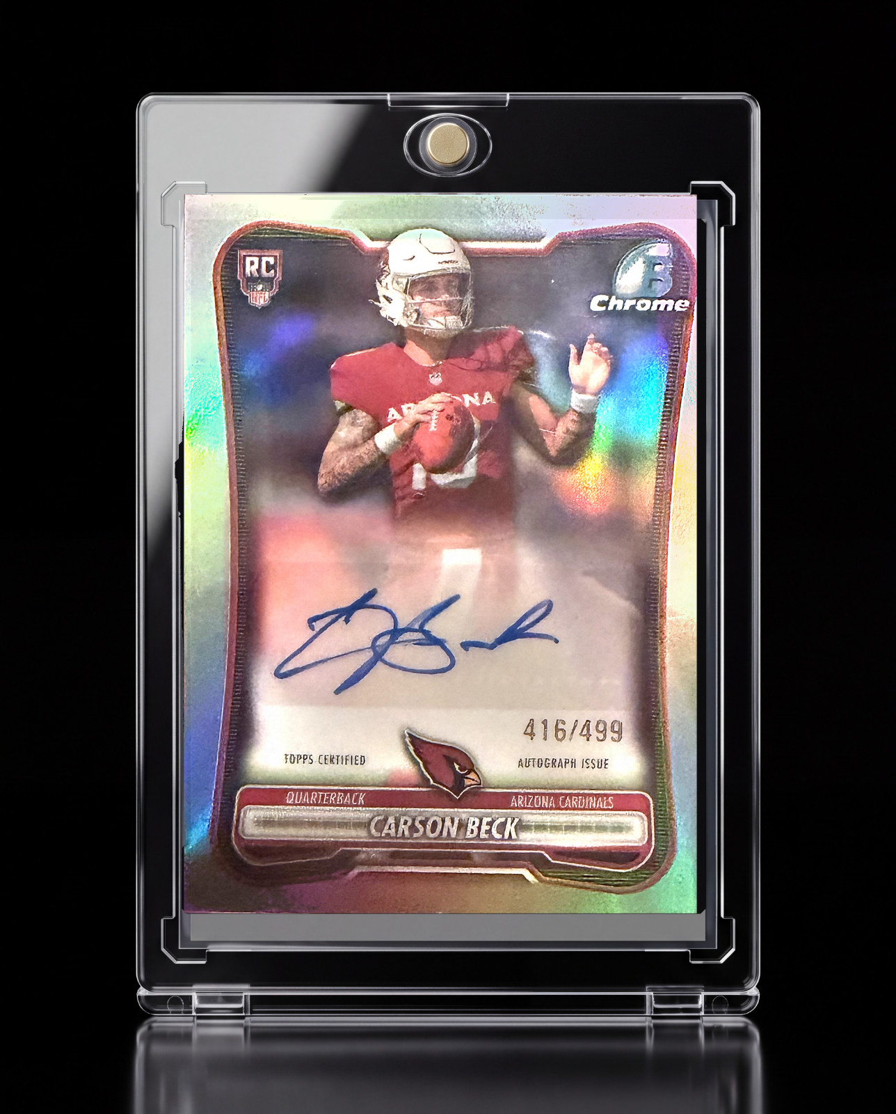 2026 NFL Bowman Chrome Carson Beck Rookie Refractor Auto /499 ⭐️