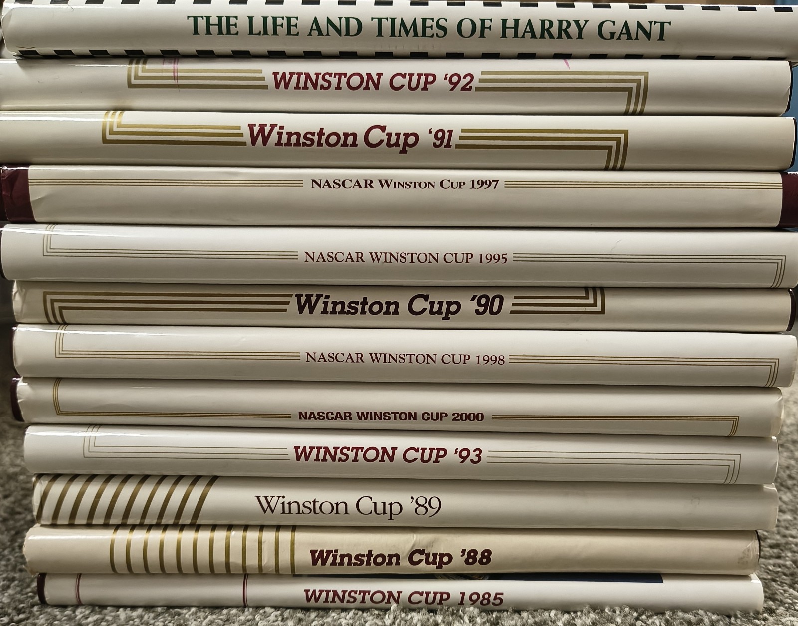Nascar Winston Cup Harry Gant Book Lot (x12) Hardcover W/ Sleeves