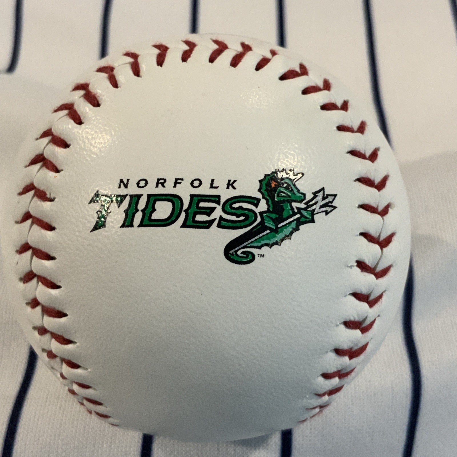 Norfolk Tides Logo Rawlings Manfred Souvenir Baseball Ball