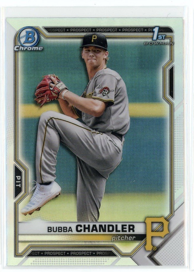 Topps 2021 Bowman Draft Chrome Bubba Chandler RC Refractor #BDC-41 Topps 2021 Bowman Draft Chrome Bubba Chandler RC Refractor #BDC-41