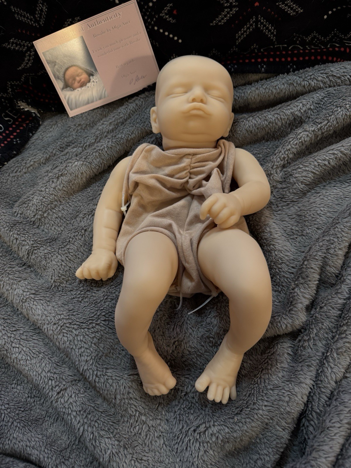 Authentic Rosalie by Olga Auer Reborn Doll Kit w/ COA – Complete Unpainted Kit Authentic Rosalie by Olga Auer Reborn Doll Kit w/ COA – Complete Unpainted Kit