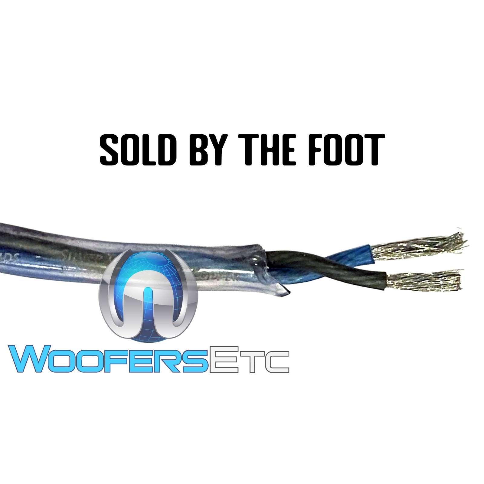 PER FOOT OF KICKER SW16 OFC COPPER TWISTED TINNED 16 GAUGE SPEAKER CABLE WIRE