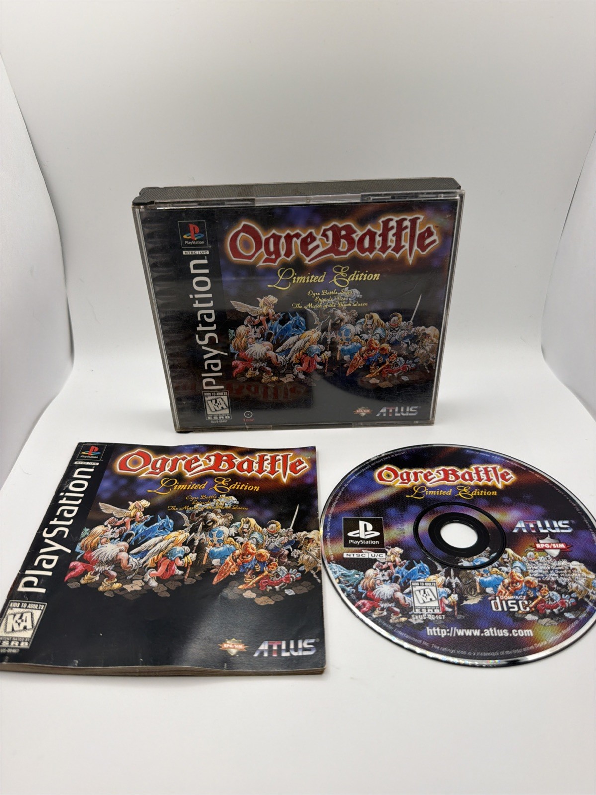 Ogre Battle: Limited Edition (Sony PlayStation 1) Complete CIB No Poster Tested Ogre Battle: Limited Edition (Sony PlayStation 1) Complete CIB No Poster Tested