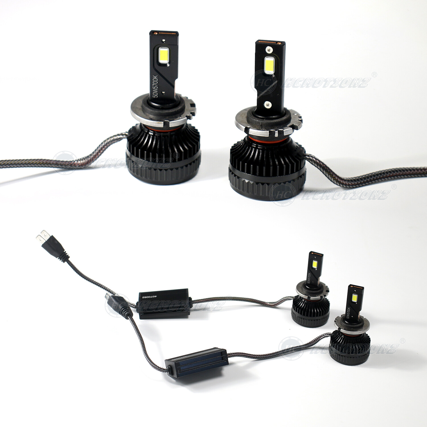 D2S D2C D2R D2H LED Headlight Bulbs 6000K High low beam Super Bright Pair