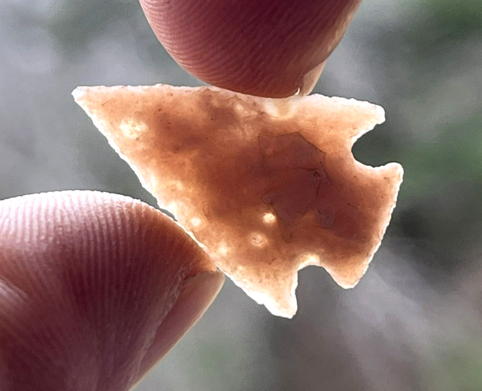 EXCEPTIONAL COLORADO HOG BACK POINT ARROWHEAD AUTHENTIC INDIAN ARTIFACT ne