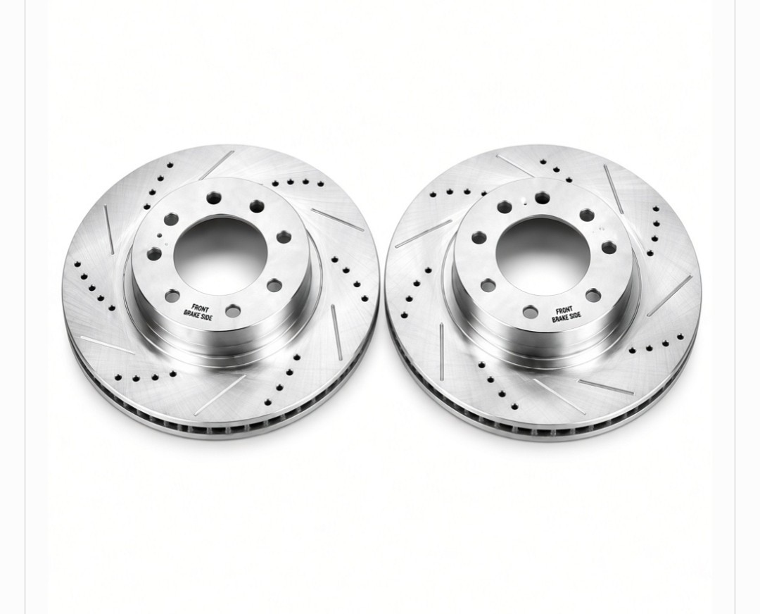 Power Stop Front Drilled Slotted Rotors Pair JBR1121XL Tacoma 4Runner FJ GX470