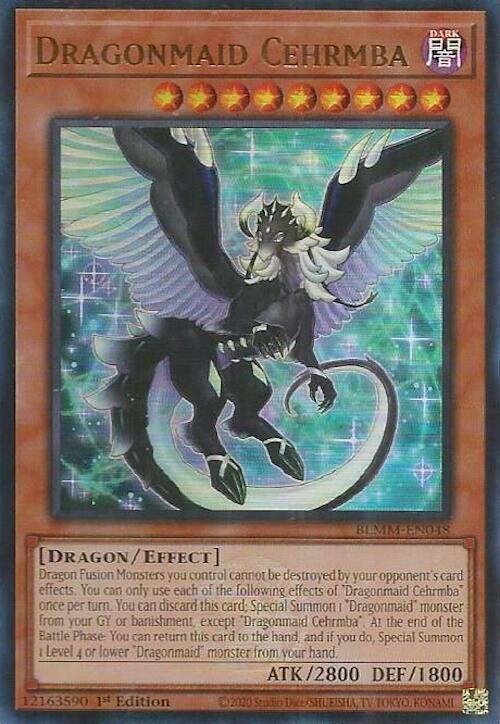 YUGIOH 1x Dragonmaid Cehrmba Ultra Rare BLMM-EN048 NM