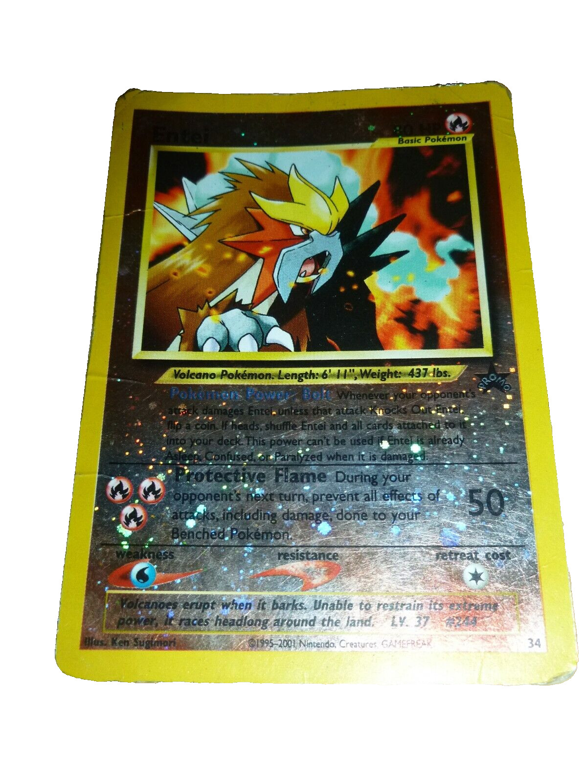 Pokémon TCG Entei Holo Promo #34 Pokemon Promos Holo Promo 2001