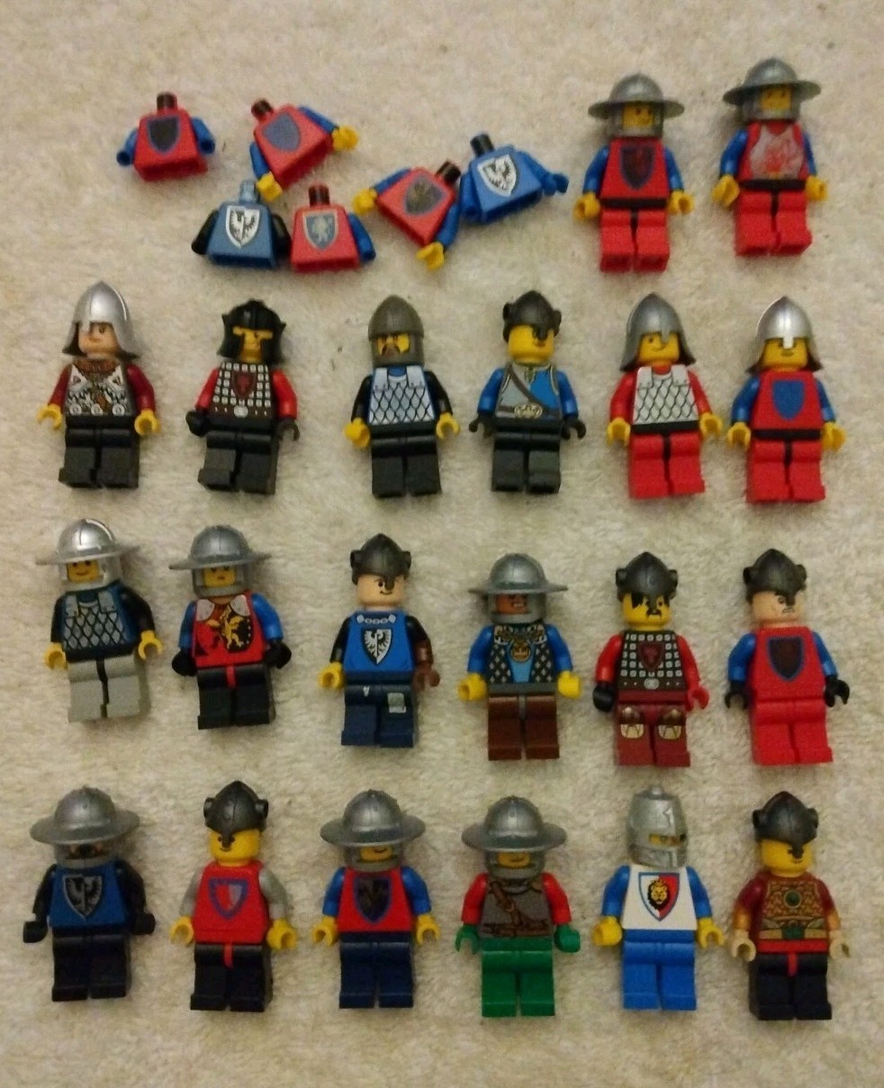 LEGO Castle Minifigure Lot of Lion Knights, Falcon Knights, Forestmen, & more LEGO Castle Minifigure Lot of Lion Knights, Falcon Knights, Forestmen, & more