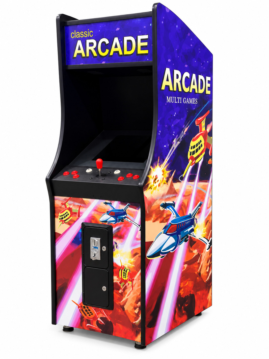 FULL-SIZED Classic Style Upright Arcade with over 60 Retro Games