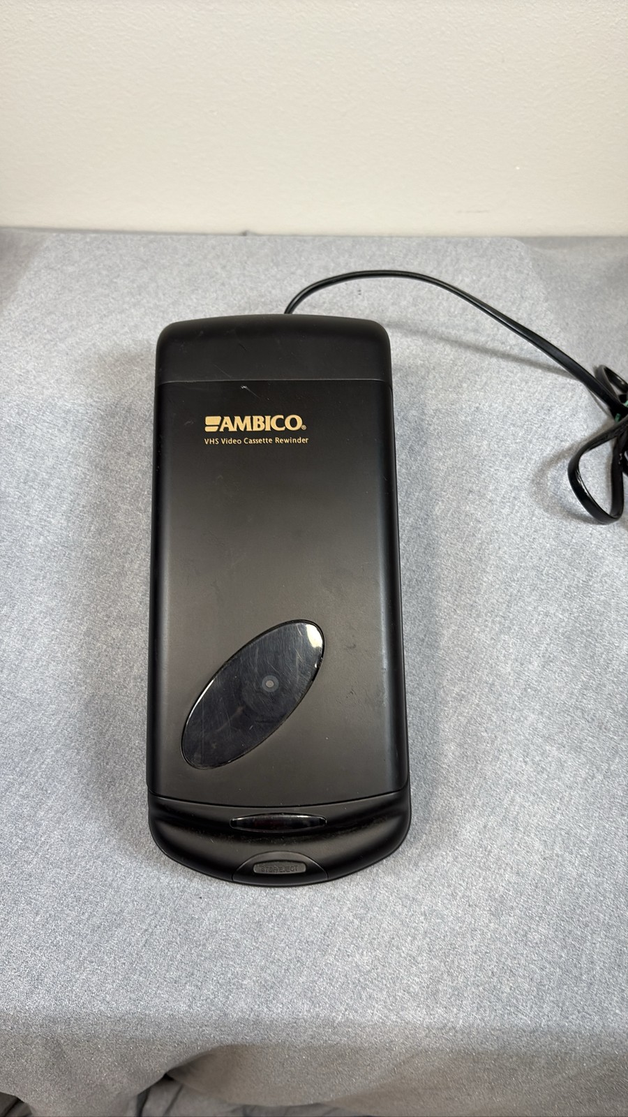 Ambico VHS Video Cassette Rewinder V-0760 Auto Stop Black Ambico VHS Video Cassette Rewinder V-0760 Auto Stop Black