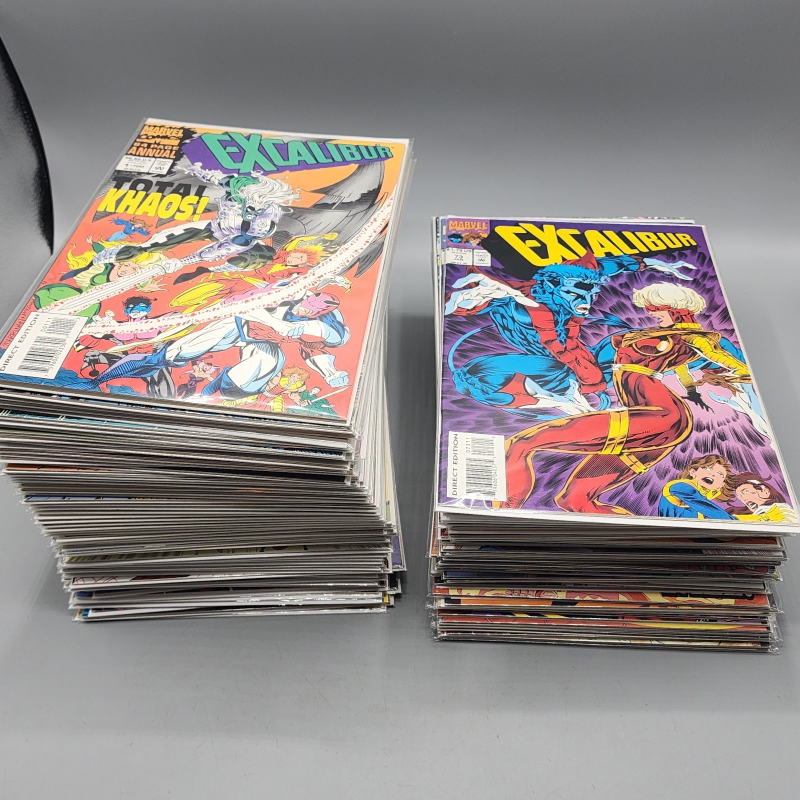 Excalibur Lot of 100 VF/NM 1988 Marvel Comics Lot Bagged & BOARDED