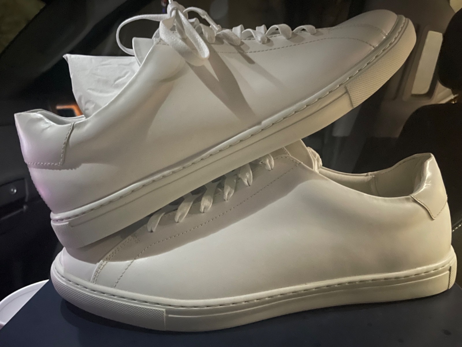 BRAND NEW Peter Millar Casual Leather Sneakers – Men’s Size 10.5 – White BRAND NEW Peter Millar Casual Leather Sneakers – Men’s Size 10.5 – White