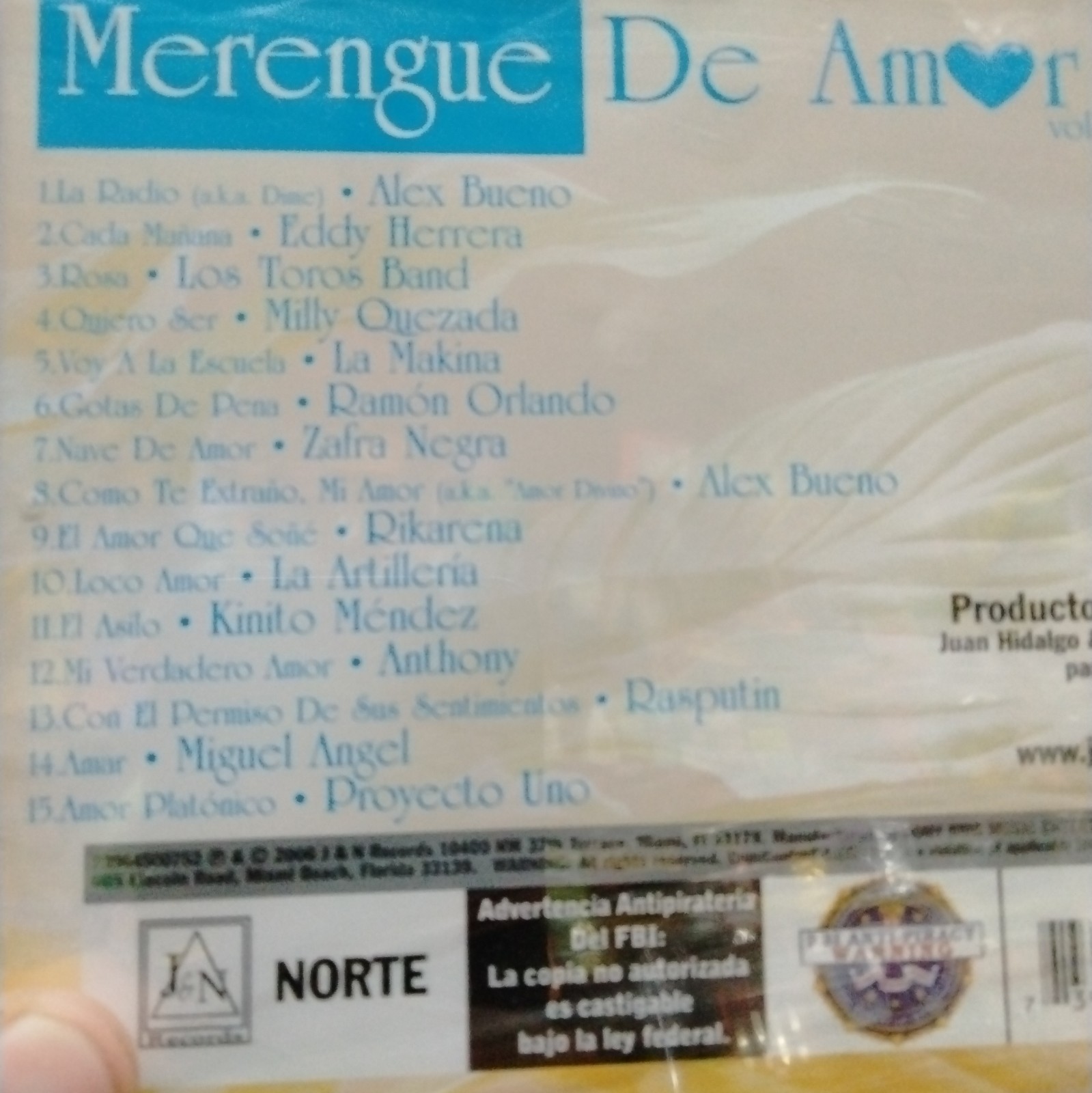 Alex Bueno,Eddy Herrera,Los Toros Band,Milly Quezada,La Makina,Ramon Orlando Cd