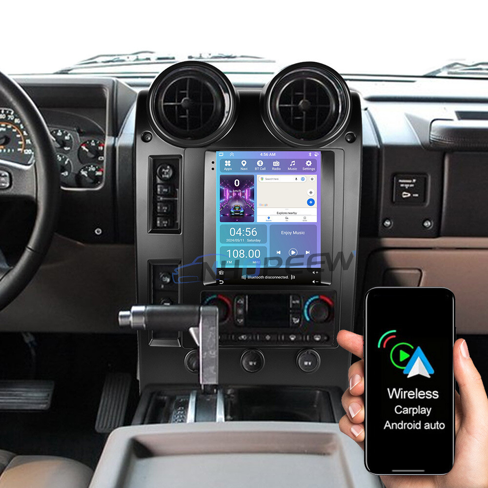 4+64GB Android 15 Carplay Car GPS NAVI Radio Stereo 9.7