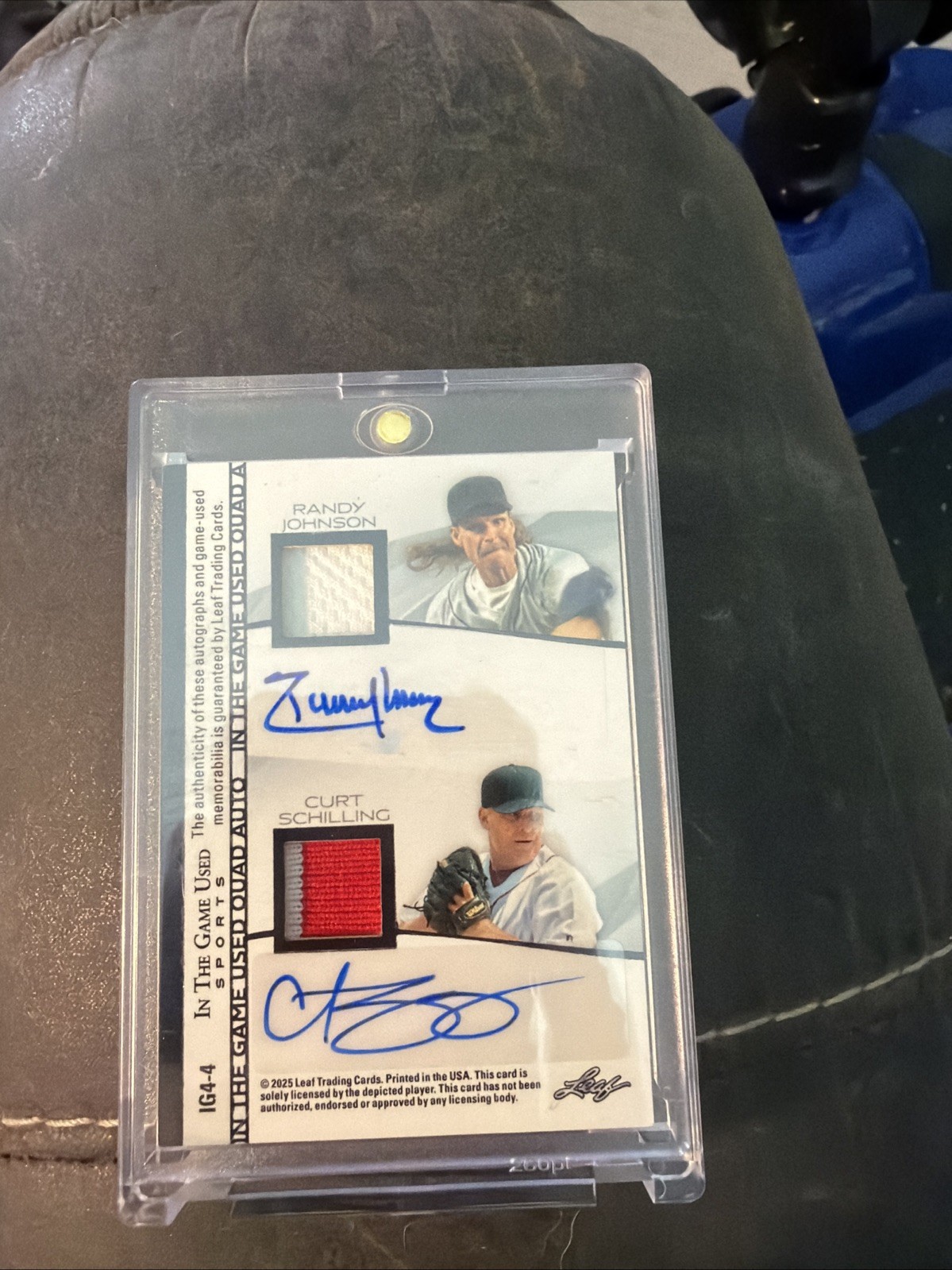 2025 Leaf In The Game Used Quad Auto 3/3 Bookends Randy/Pedro/Kurt/Gregg All Ace 2025 Leaf In The Game Used Quad Auto 3/3 Bookends Randy/Pedro/Kurt/Gregg All Ace