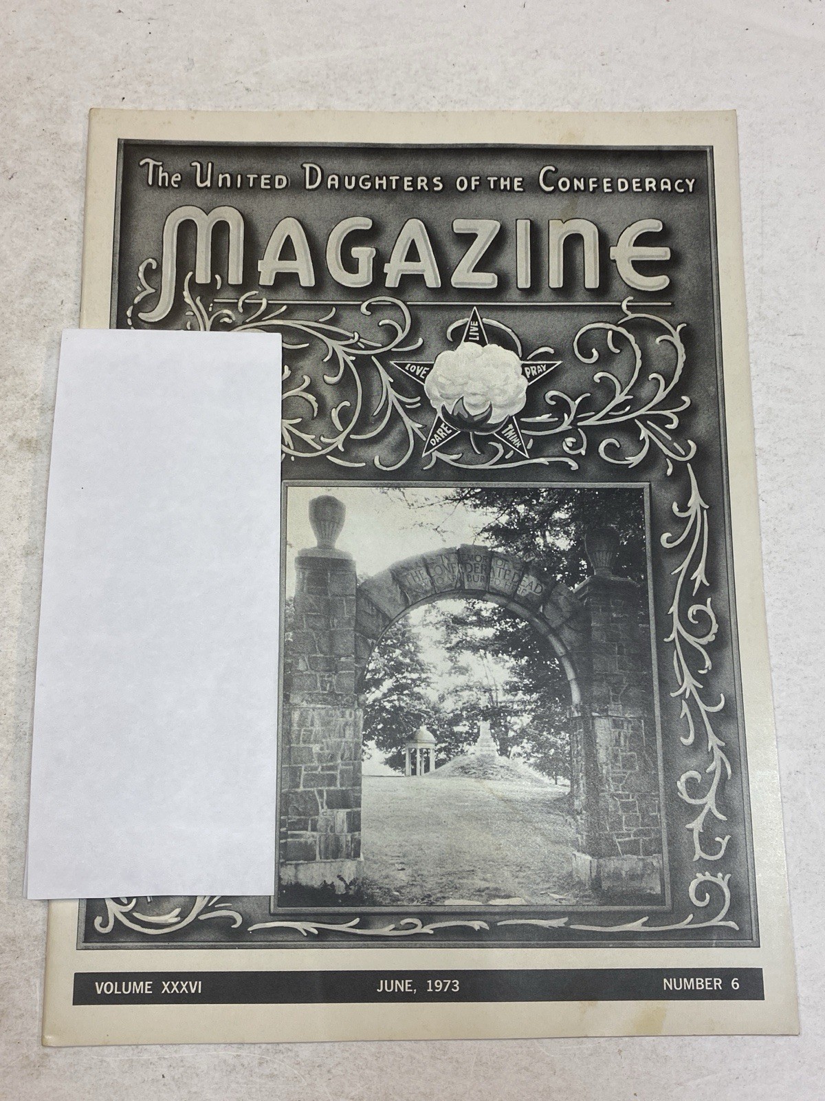 UDC United Daughters of the Confederacy Magazine Jun 1973 Lynchburg Virginia CSA