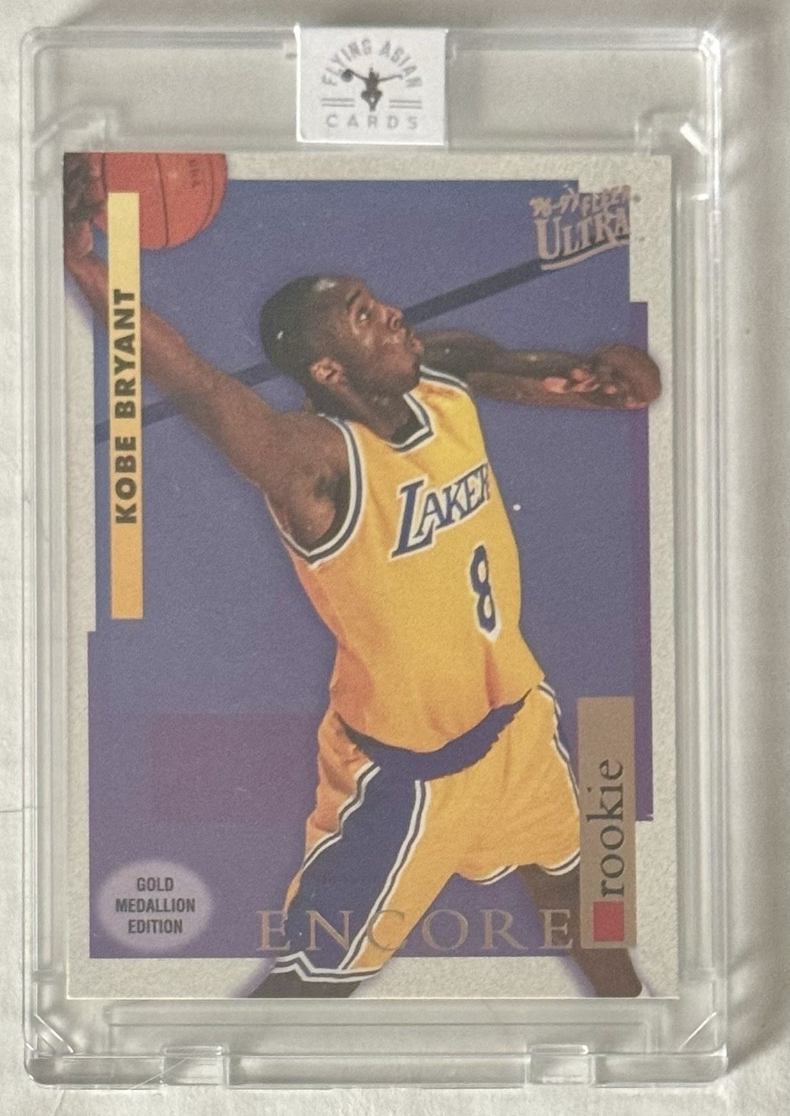 KOBE BRYANT RC 1996-1997 FLEER ULTRA GOLD MEDALLION EDITION ROOKIE ENCORE G-266 KOBE BRYANT RC 1996-1997 FLEER ULTRA GOLD MEDALLION EDITION ROOKIE ENCORE G-266