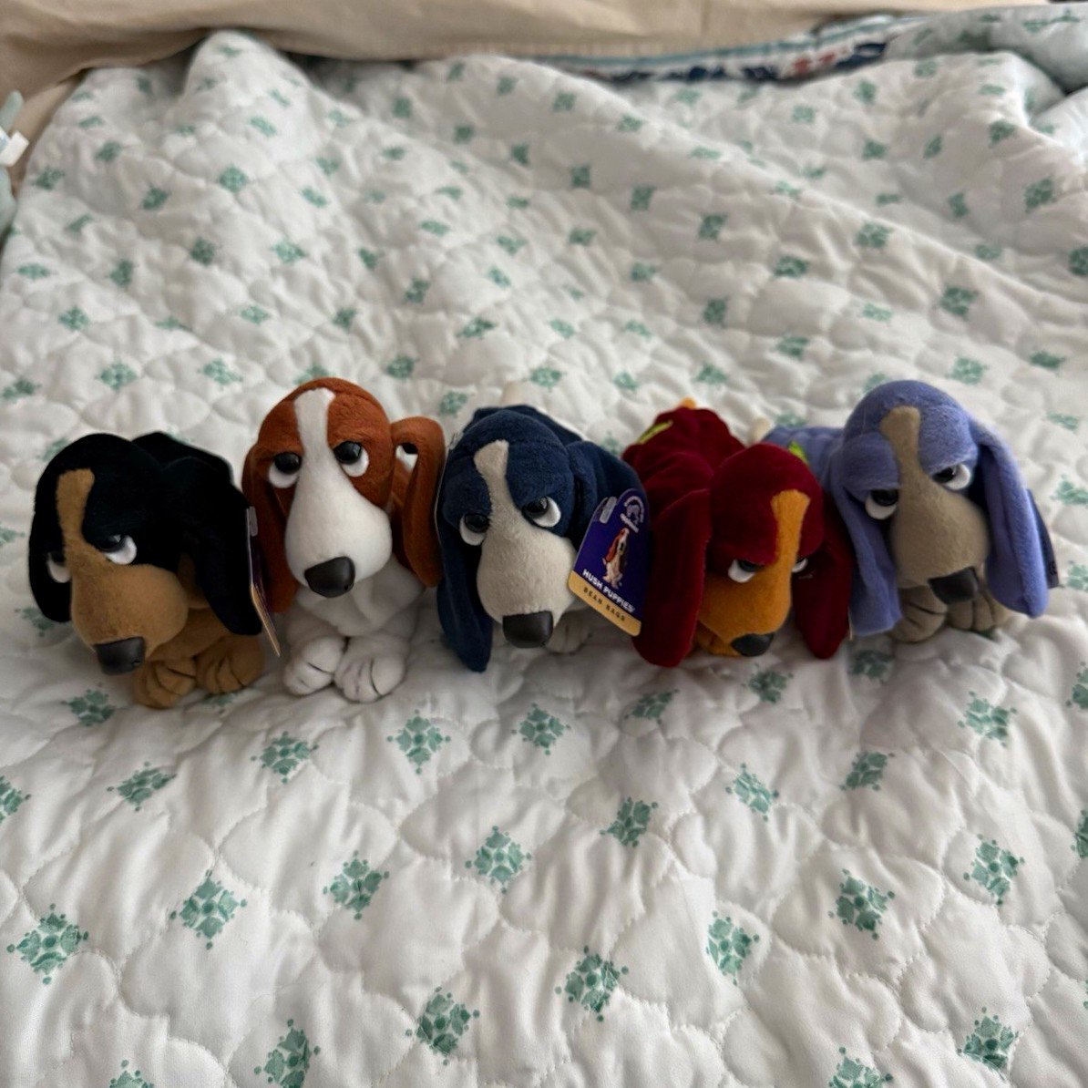 Applause Hush Puppies 1998 Bean Bag Plush Dogs Lot of 5 Small Multicolor Applause Hush Puppies 1998 Bean Bag Plush Dogs Lot of 5 Small Multicolor