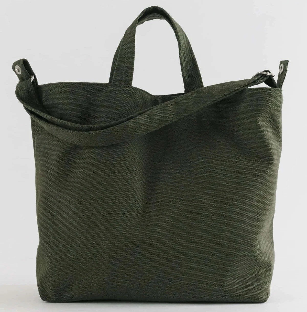 NEW Baggu HORIZONTAL DUCK BAG, Cedar Olive Dark Green, Cotton Canvas, Washable NEW Baggu HORIZONTAL DUCK BAG, Cedar Olive Dark Green, Cotton Canvas, Washable