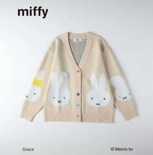 Miffy 70th Anniversary Limited Design Cardigan Size M