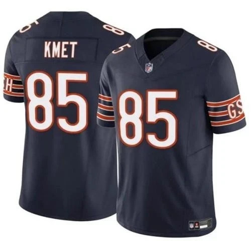 Men's Bears #85 Cole Kmet Navy/White All Stitched Player Jersey S-3XL NEW Men's Bears #85 Cole Kmet Navy/White All Stitched Player Jersey S-3XL NEW