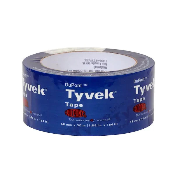 (2 PC LOT) BRAND NEW DuPont Tyvek Tape 1.88-in x 164-ft Housewrap Tape (2 PC LOT) BRAND NEW DuPont Tyvek Tape 1.88-in x 164-ft Housewrap Tape