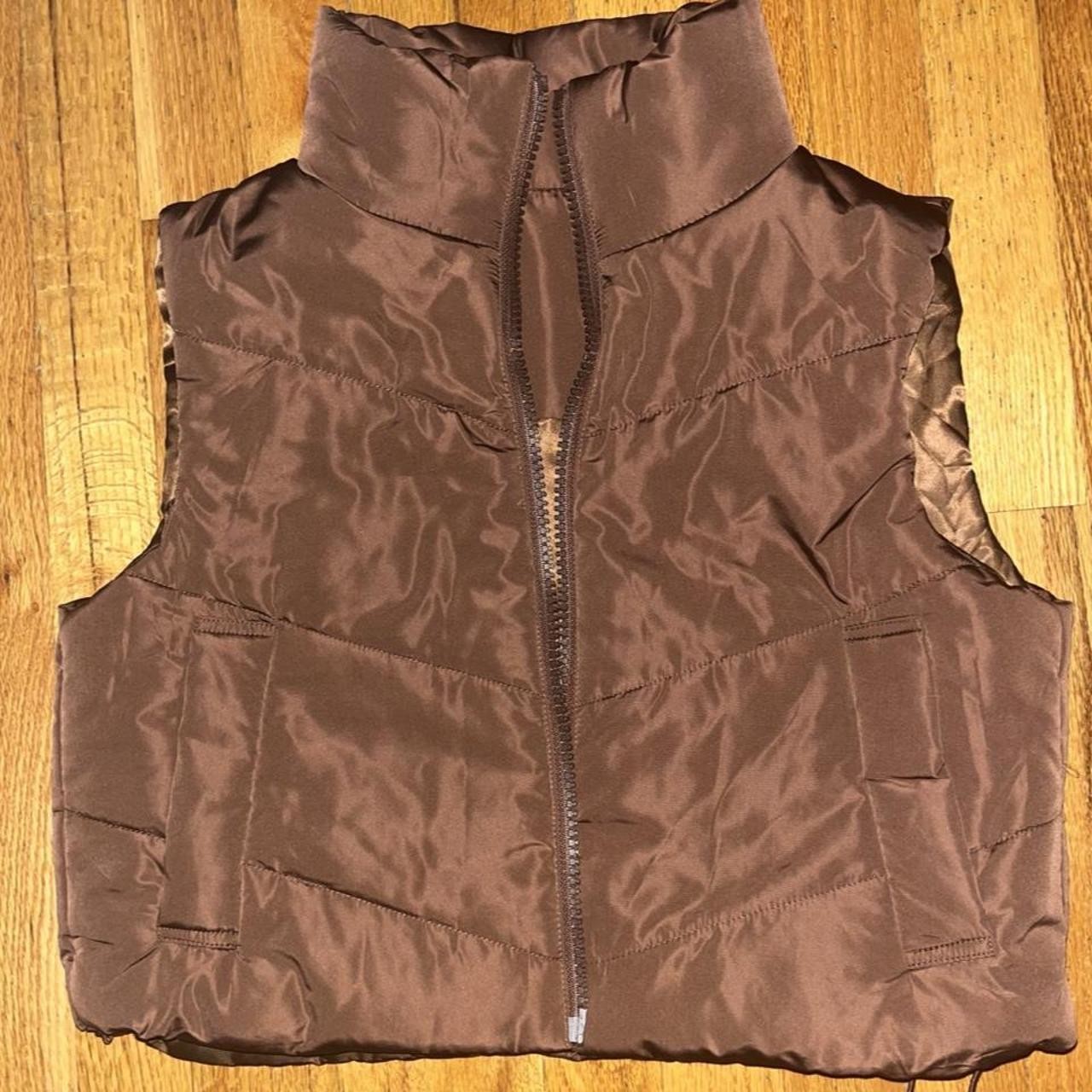 Shein Women\'s Brown Gilet Shein Women\'s Brown Gilet