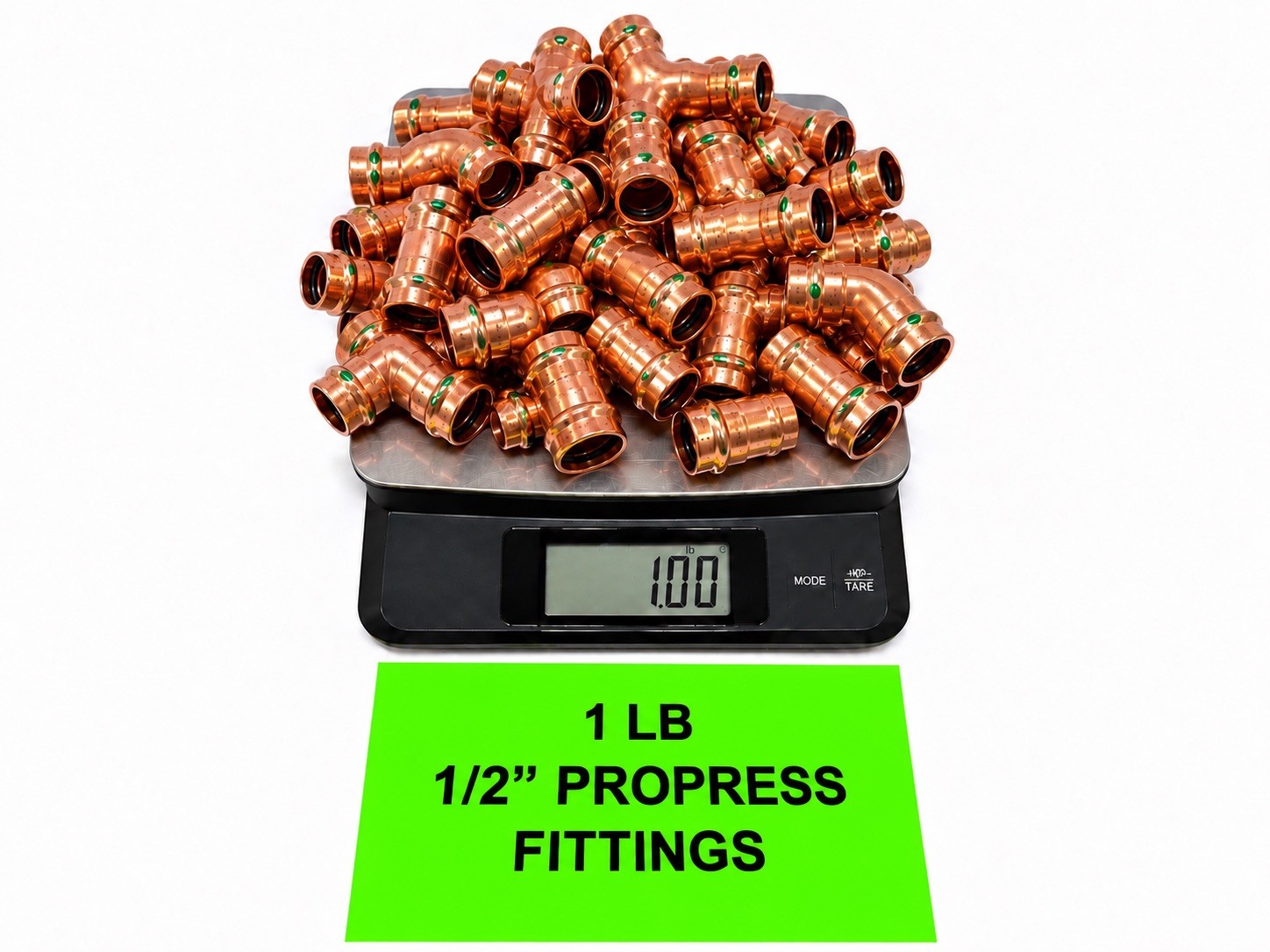 1 LB Lot 1/2” Copper ProPress Press Fittings Plumbing Elbows Couplings Tees