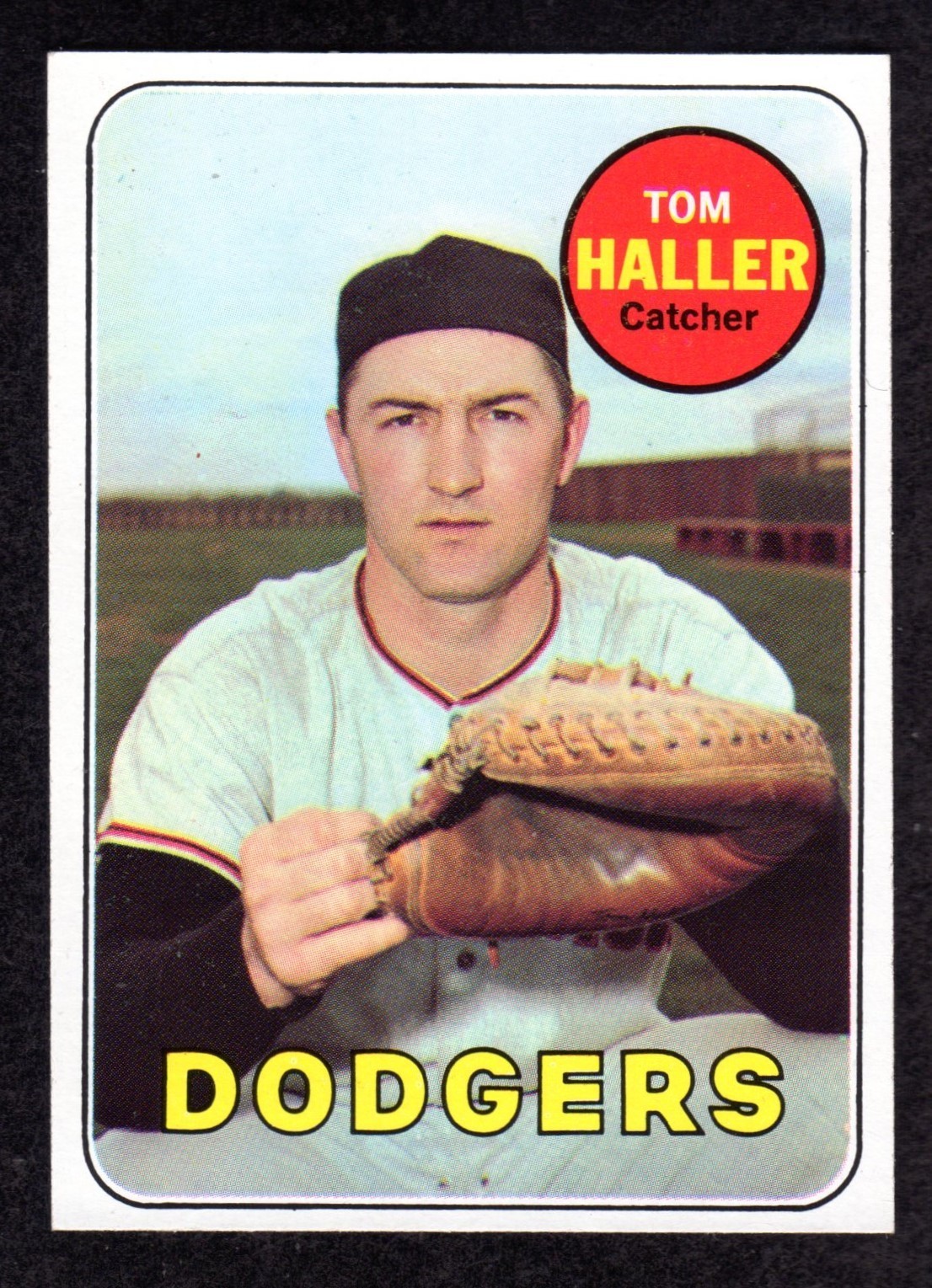 1969 Topps #310 Tom Haller Los Angeles Dodgers Baseball Card NM/NM+