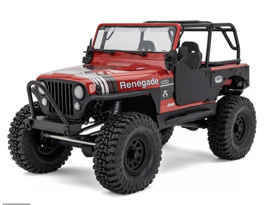 Axial 1/10 SCX10 III Jeep CJ-7 4X4 RTR Brushed Rock Crawler Red AXI03008V2T1 Axial 1/10 SCX10 III Jeep CJ-7 4X4 RTR Brushed Rock Crawler Red AXI03008V2T1